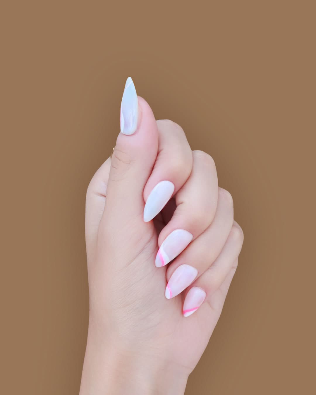 Seanaily the Raspberry Swirl press on nails