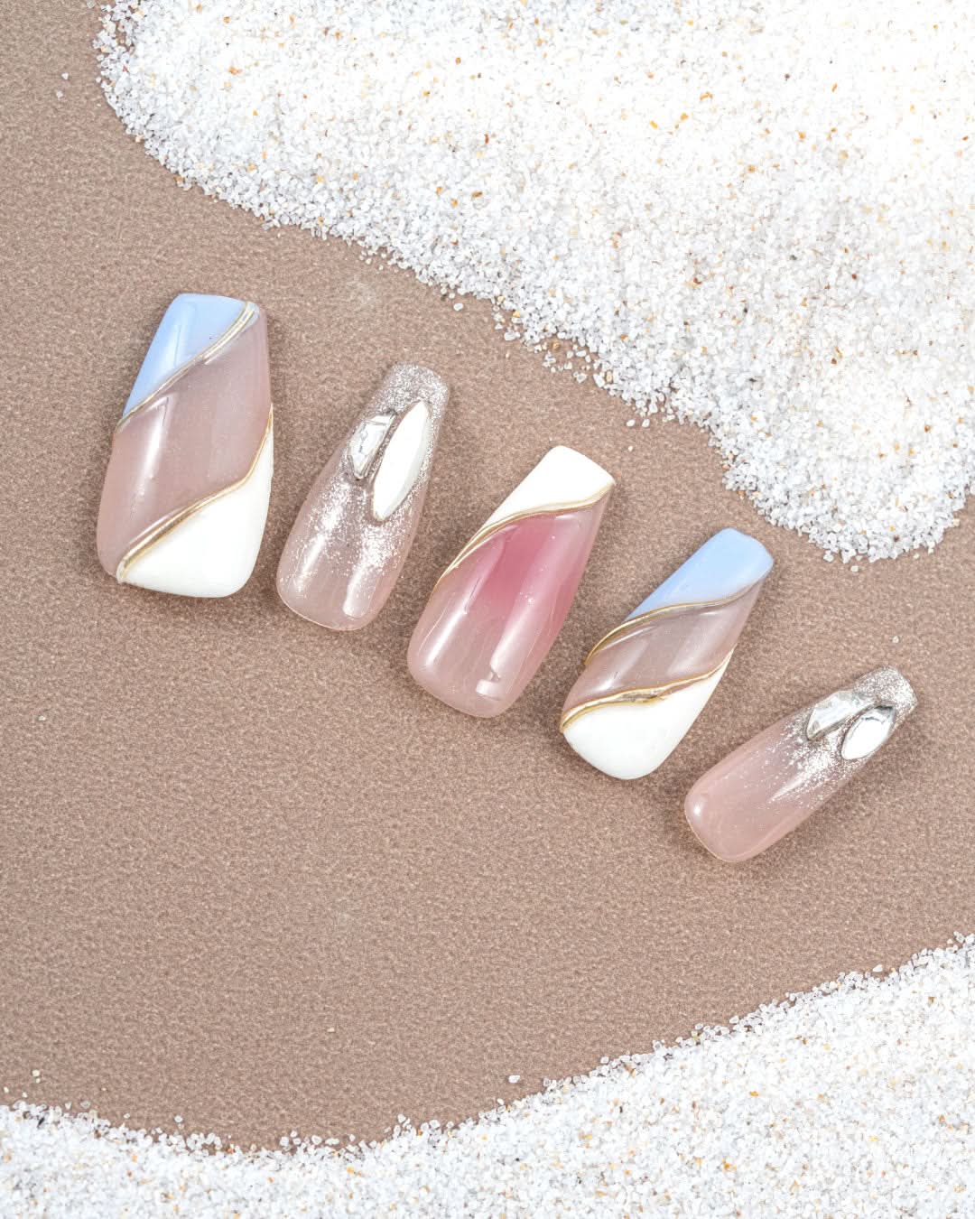Seanaily the Wild Pansy press on nails