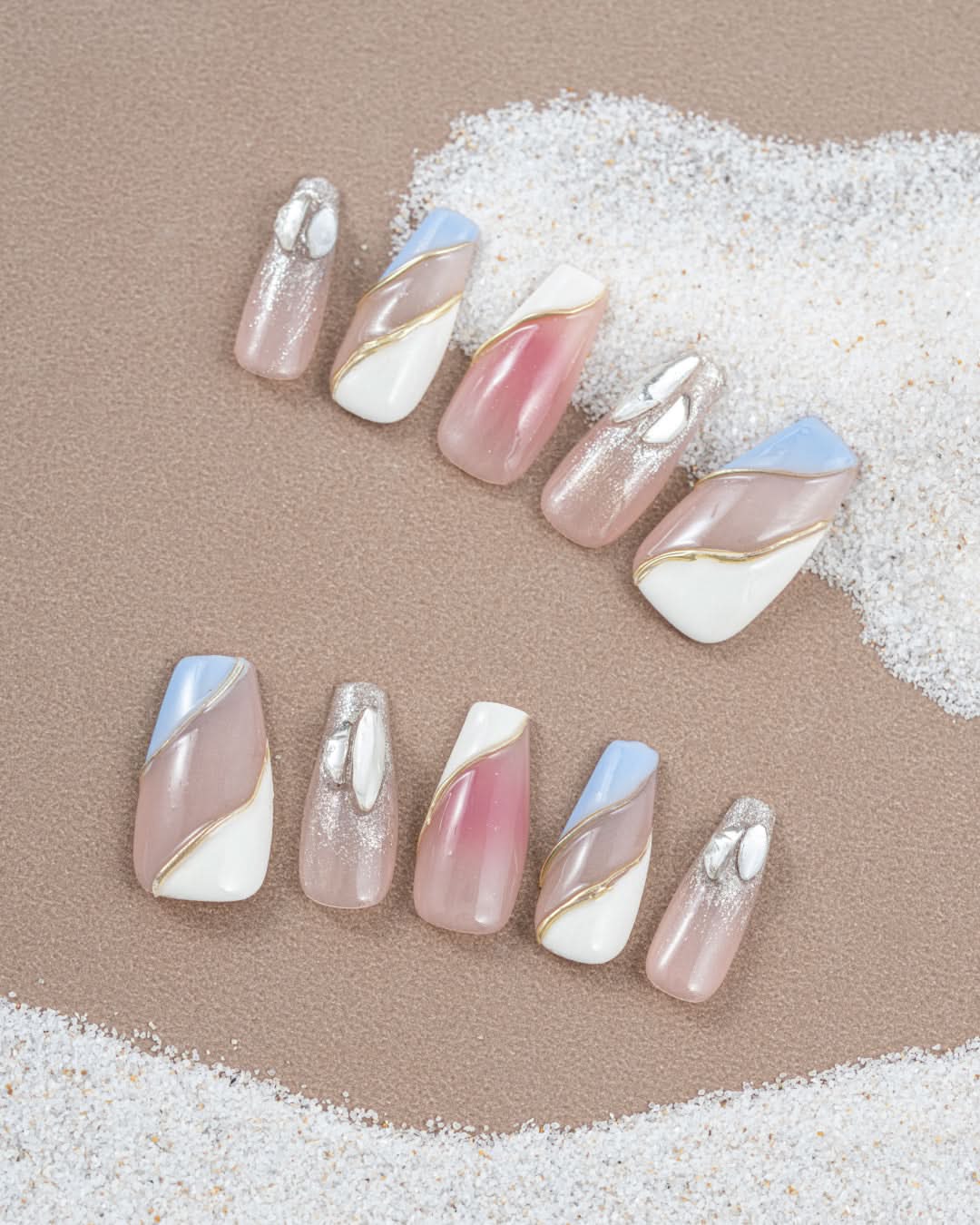 Seanaily the Wild Pansy press on nails