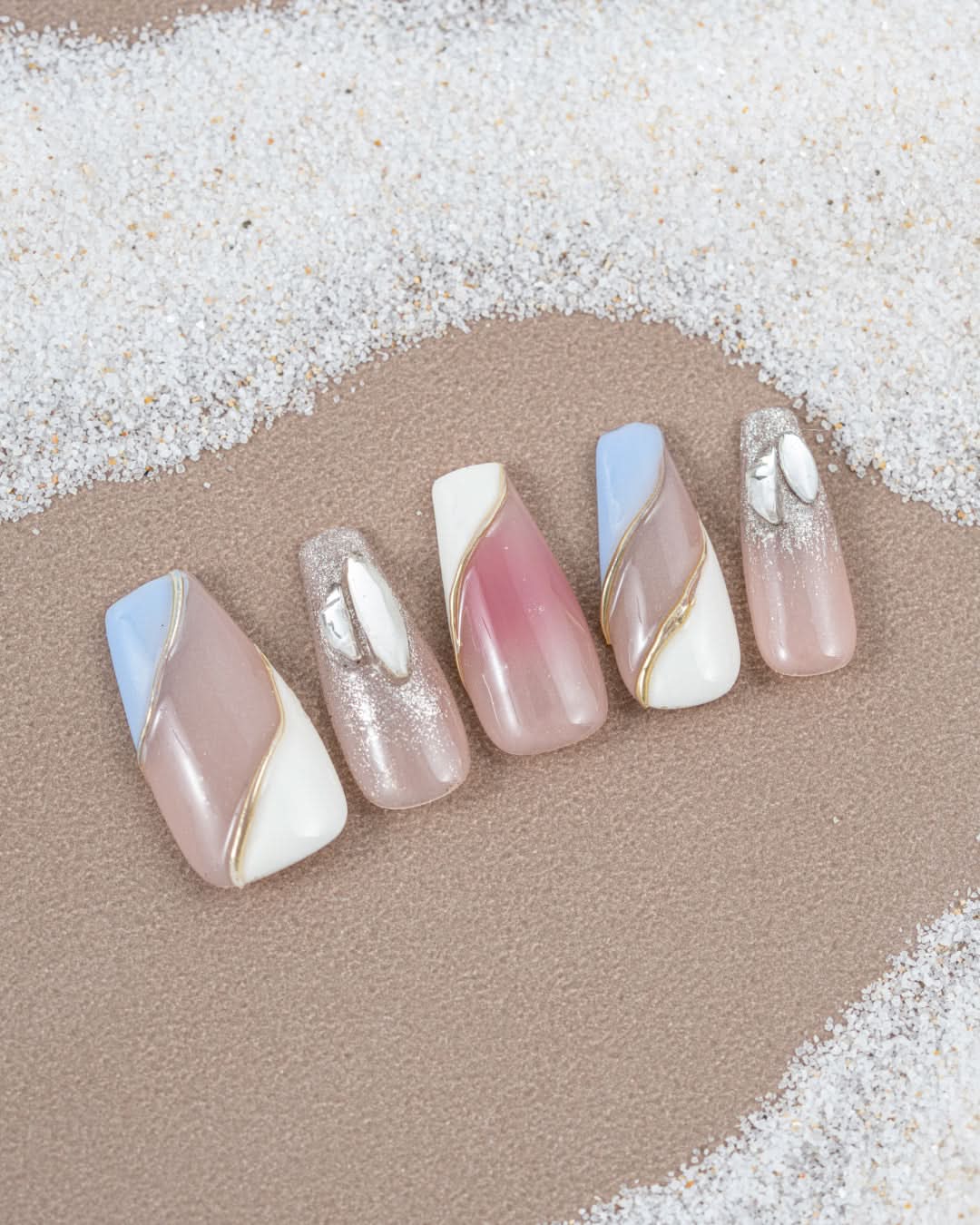 Seanaily the Wild Pansy press on nails