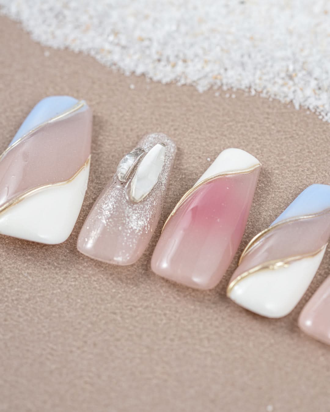 Seanaily the Wild Pansy press on nails